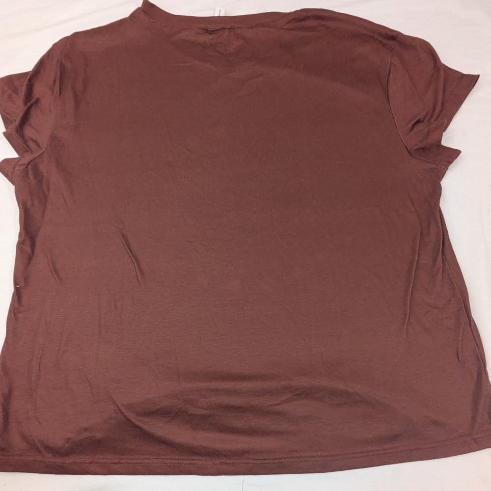 Chicyea Tee Shirt Brick Red Celestial Moon, Planets And Iilluminati Eye XL - Picture 7 of 7